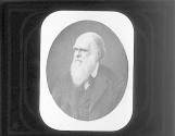 Portrait of Charles Darwin.