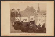 Reproduction of Bretonnes au Pardon (Breton women on pilgrimage) by Dagnan-Bouveret.