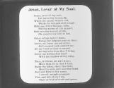 Jesus, Lover of My Soul.