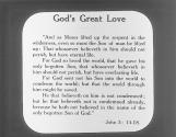 God's Great Love.