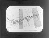 [Map - Transcontinental Rail and Air Route Between New York and Los Angeles and San Francisco]