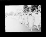 High School girls in Pasadena in Liberty Parade