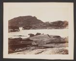 [Wooden structures and rocky coastline, Battle Harbour, Labrador]