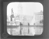 Wet Day in Trafalgar Square London