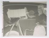 Brett Weston with camera and camera car