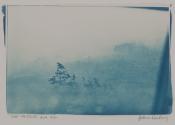 [Untitled (landscape from window of moving car)]