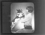 [Woman & dog]
