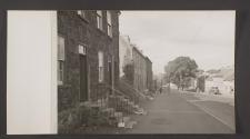 [Residential city street]