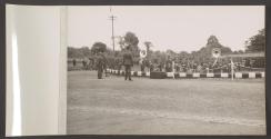 [Regimental band at military review]