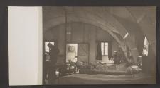 [Quonset hut barracks interior]