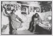 Halima dancing to the radio in Urma's old home, with Sheila looking on, Lunkaransar