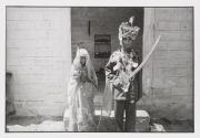 A young couple of 12 and 15 years of age outside the temple in Jodhpur where they were just married—child marriage is forbidden by the law but still routinely practised.