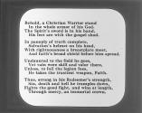 Behold, a Christian Warrior Stand.