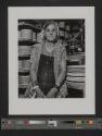 [Woman with stacks of dishes, Buffalo China, Buffalo, New York]