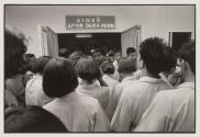 High-School pupils by the 'After Death Room'