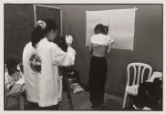 A patient is photographed after taking the pill, to produce credible evidence of its success