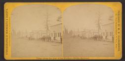 [Group standing outside billiard hall in Brainerd, Minnesota]