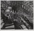 Erhard Weyhe, in his bookstore and gallery, New York City