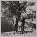 [Tommaso and Antonio Toscano, uncle and child of the photographer, with Mr. Fimognare of the construction company]