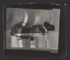 [Multiple exposure of  violins and templates, violin shop, Philadelphia]