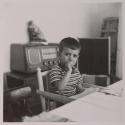 [Giuseppe Toscano, child of the photographer, at their home in Rocella Jonica]