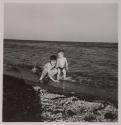 [Antonio and Giuseppe Toscano, children of the photographer, at the beach]