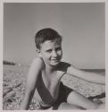 [Antonio Toscano, child of the photographer, at the beach]