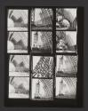 [Contact sheet from construction of a blimp hanger]