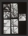 [Contact sheet from construction of a blimp hanger]