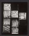 [Contact sheet from construction of a blimp hanger]