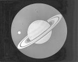 Saturn and Earth.
