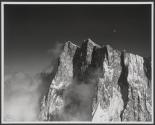 Moonrise over the Grandes Jorasses (group of the Mont Blanc)