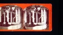 [Staircase and columns]