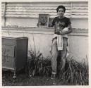 [Man with Marilyn photograph, Buffalo, New York]