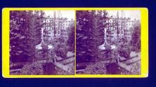 [Buildings seen through trees]