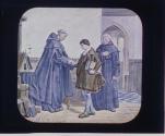 Luther entering the convent.