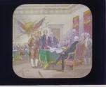 Signing of the Declaration of Independence, 1776.