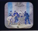 Lieutenant Grant Aiming a Cannon at Chapultepec.