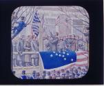 Lincoln Raising Flag on Independence Hall.