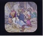 Luther visiting the plague patients, 1527.
