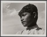 [Portrait of a boy with sky in background]