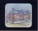 Slate Roof House in 1868 Before Demolition.