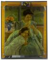 [Mary Cassat's painting Young Mother Sewing (1900)]