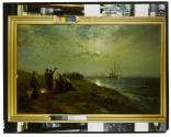 [Edward Moran's painting Embarkation of the Pilgrims from Southampton, 1620 (1898)]