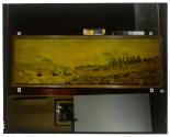 [Reproduction of a painting of an American colonial waterfront village]