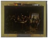 [Percy Moran's painting of the signing of the compact in the cabin of the Mayflower]