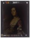 [Reproduction of a painting of a woman wearing a pink dress]