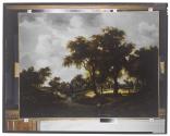 [Meindert Hobbema's painting The Water Mill (The Trevor Landscape) (1667)]