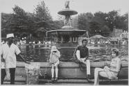 People at Central Park Fountain