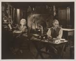 [Wanda Hawley and an actor on the set of the unreleased 1919 William De Mille film, "Peg o' My Heart"]